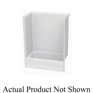 Aquatic 2603SMTMR-WH Everyday 1-Piece Tub-Shower, 60 in L x 32 in W, Right Drain, White