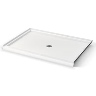 Aquatic AC003616-C-000-WH Everyday SB6042 Icon Alcove Low-Threshold Rectangular Shower Pan, White, Center Drain, 4-1/4 in L x 60 in W x 42 in D, Domestic