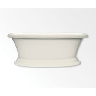 Aquatic W13AIR6638F-BI Hydrotherapy Builders' Choice CARRINGTON Bathtub, Soaking, Oval Shape, 72 in L 42 in W, Universal Drain, White, Domestic