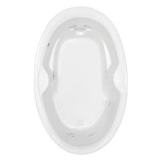 Aquatic W60380-BK Marratta Element 7260420VL-WH Builders' Choice Bathtub, Soaking, 60 in L 43 in W, Left Drain, White, Domestic