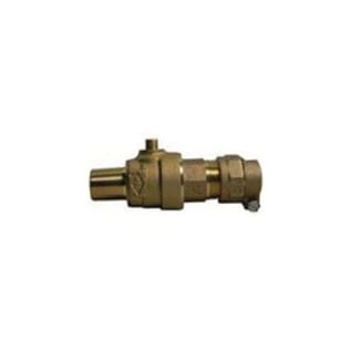 A.Y. McDonald 5131-023, 74704B-33 Ball Style Corporation Stop, 1-1/2 in Nominal, IPS PEP COMP x MNPT End Style, Brass Body, Full Port, EPDM Softgoods