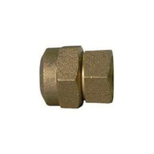 A.Y. McDonald 5182-293, 74754-3Q Hex Straight Adapter, 1 in Nominal, -3Q PEP McQuik Compression x FNPT End Style, Brass, Domestic