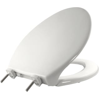Bemis® 7800TDG 000 Heavy Duty Toilet Seat With Cover, Elongated Bowl, Closed Front, Plastic, White