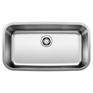 Blanco 442576 STELLAR™ Kitchen Sink, Refined Brushed, Rectangle Shape, 30 in L x 16 in W x 9 in D Bowl, 32 in L x 18 in W, Under Mount, 18 ga 304 Stainless Steel