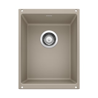 Blanco 517676 PRECIS™ SILGRANIT® II Medium Composite Sink, Truffle, Rectangle Shape, 12.6 in L x 15-3/4 in W x 7-1/2 in D Bowl, 13-3/4 in L x 18 in W, Under Mount, Granite