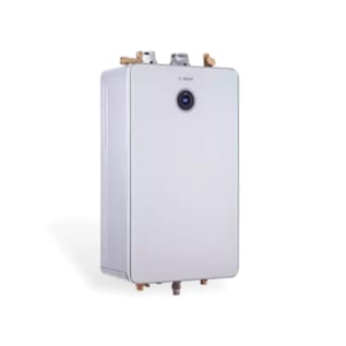 Bosch 7736503725 Greentherm 9000 Series Gas Tankless Water Heater, Natural/Liquid Propane Fuel, 9000 to 160000 Btu/hr Natural Gas, 17000 Btu/hr LPG Input, 157608 Btu/hr Output Heating, Indoor/Outdoor: Indoor, Condensing, 0.45 gpm Flow Rate, Direct Vent