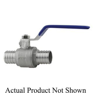 Boshart Industries SSPEXBV-07 2-Piece Ball Valve, 3/4 in Nominal, PEX End Style, 304 Stainless Steel Body, NBR Rubber Softgoods, Import
