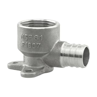 Boshart Industries SSPEX-DE05 Drop Ear Elbow, 1/2 in Nominal, FNPT x PEX End Style, 304 Stainless Steel, Import