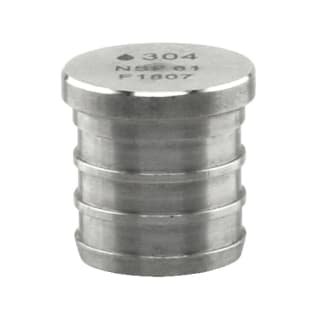 Boshart Industries SSPEX-P05 Plug, 1/2 in Nominal, PEX End Style, 304 Stainless Steel, Import