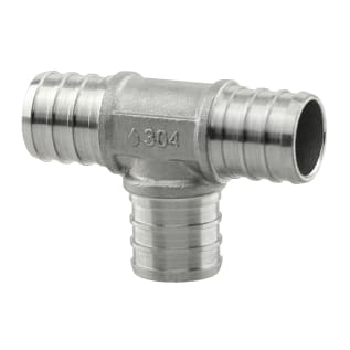 Boshart Industries SSPEX-T101007 Tee, 1 x 1 x 3/4 in Nominal, PEX End Style, 304 Stainless Steel, Import