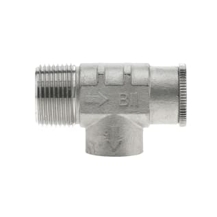 Boshart Industries SSRVN07-100 Standard Relief Valve, 3/4 x 1/2 in Nominal, MNPT x FNPT End Style, 100 psi Pressure, 304 Stainless Steel Body, Import