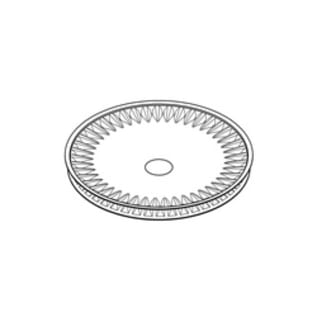 Bradford White® 228-46964-00 Small Gas Burner, For Use With: Model HE440S(BN, SX) and HE450S(BN, SX) Natural Gas Water Heater, 49-Port Stamped, Stainless Steel, Red