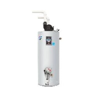 Bradford White® Defender Safety System® RG2PDV50H6N Gas Water Heater, 60000 Btu/hr Heating, 48 gal Tank, Natural Gas Fuel, Direct/Power Vent, 65 gph Recovery, Domestic