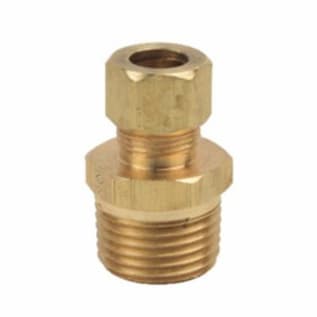 BrassCraft® 68-6-8X 68 Series Reducing Adapter, 3/8 x 1/2 in, Compression x MNPT, Brass