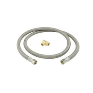 BrassCraft® Speedi Plumb® PLUS B1-60DW6 D Flexible Braided Water Dishwasher Connector, 3/8 in, Compression, 60 in L, 125 psi, Polymer