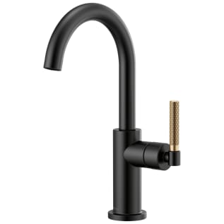Brizo® 61043LF-BLGL Bar Faucet, Litze™, Matte Black/luxe Gold, 1 Handles, 1.8 gpm