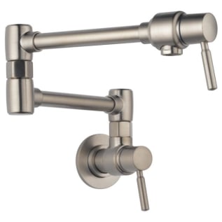 Brizo® 62820LF-SS Pot Filler Faucet, Euro, 4 gpm Flow Rate, Swivel Spout, Stainless Steel, 2 Handles, Import