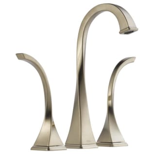 Brizo® 65430LF-BN-ECO Virage® Widespread Vessel Lavatory Faucet, Commercial, 5-9/16 in Spout, 9-9/16 in H Spout, 6 to 16 in Center, Brushed Nickel, 2 Handles, Grid Strainer Drain, Import