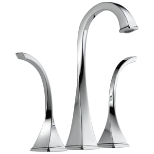 Brizo® 65430LF-PC-ECO Virage® Widespread Vessel Lavatory Faucet, Commercial, 5-9/16 in Spout, 9-9/16 in H Spout, 6 to 16 in Center, Polished Chrome, 2 Handles, Grid Strainer Drain, Import
