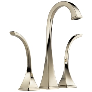 Brizo® 65430LF-PN-ECO Virage® Widespread Vessel Lavatory Faucet, Commercial, 5-9/16 in Spout, 9-9/16 in H Spout, 6 to 16 in Center, Polished Nickel, 2 Handles, Grid Strainer Drain, Import