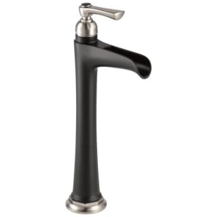 Brizo® 65461LF-NKBL Vessel Lavatory Faucet, Rook™, Commercial, 5-7/16 in Spout, 10-1/4 in H Spout, Luxe Nickel/Matte Black, 1 Handles, Import