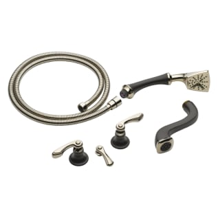 Brizo® T70385-PNCO Charlotte® Freestanding Tub Filler Trim, Solid Brass, Cocoa Bronze/Polished Nickel, Domestic