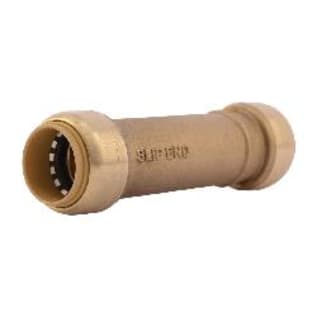 Sharkbite® U3016LF Slip Coupling, 3/4 in Nominal, Push-Fit End Style, Brass, Import