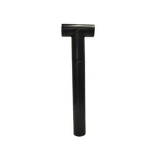 Centrotherm Eco Systems InnoFlue® SW ISTT0320 Long Termination Tee, Polypropylene, 3 in Dia x 29.2 in L x 7.6 in W, Black Oxide, Domestic