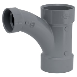 Charlotte ChemDrain® AW 00502 0338C 1-Piece DWV Combination Reducing Wye and Bend, 3 x 3 x 2 in Nominal, Hub End Style, SCH 40/STD, CPVC, Domestic