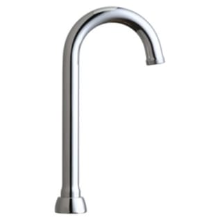 Chicago Faucet® GN1AJKABCP Rigid/Swing Gooseneck Spout, 3-1/2 in L x 5-7/8 in H, Polished Chrome
