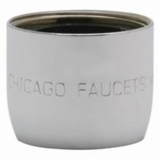 Chicago Faucet® Econo-Flo E26-5JKABCP Pressure Compensating Spray, For Use With Model 786-E26-5ABCP Concealed Hot and Cold Water Sink Faucet, 13/16-24 Thread, Female UNS Thread, 1 gpm Flow Rate, Non-Aerated Laminar Stream, Polished Chrome, Domestic
