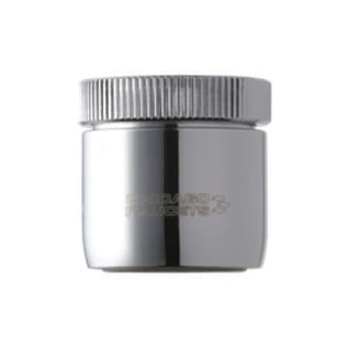 Chicago Faucet® E29JKABCP Pressure Compensating Outlet, 13/16-24 Thread, Female UNS Thread, 2.2 gpm Flow Rate, Non-Aerated Laminar Stream, Polished Chrome