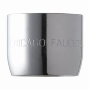 Chicago Faucet® E36JKABCP Pressure Compensating Outlet, 13/16-24 FNPT Thread, 1.5 gpm, Non-Aerated Laminar Stream, Polished Chrome, Domestic