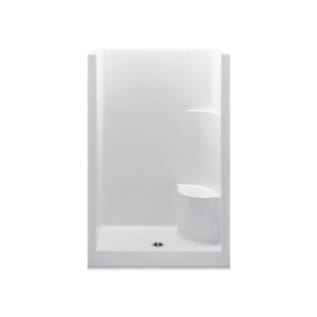 CDX XS1483OSMACL-LHS 1-Piece Shower Stall With Left Hand Molded Seat, 48 in L x 34-3/4 in W x 73-1/4 in H, AcrylX™ Acrylic, White