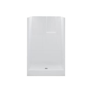 CDX XS1483NTRIAC 3-Piece Shower Stall, 48 in L x 35-1/4 in W x 74 in H, AcrylX™ Acrylic, White