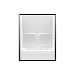 CDX XS103TWKDACL 3-Piece Tub/Shower, 59-6/10 in L x 32 in W x 76-1/4 in H, AcrylX™ Acrylic, White