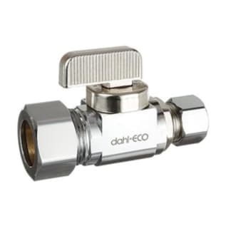dahl dahal-Eco™ mini-ball™ 511-33-31 Straight Supply Stop, 5/8 x 3/8 in Nominal, Compression End Style, 250 psi Pressure, Brass Body, Polished Chrome, Import