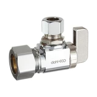 dahl dahal-Eco™ mini-ball™ 611-33-31 Angle Supply Stop, 5/8 x 3/8 in Nominal, Compression End Style, 250 psi Pressure, Brass Body, Polished Chrome, Import