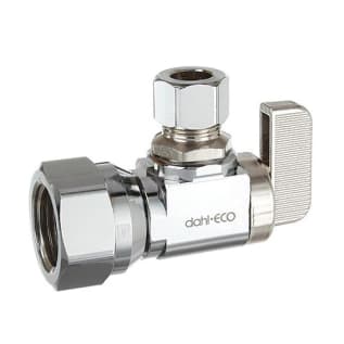 dahl dahal-Eco™ mini-ball™ 611-53-31 Angle Supply Stop, 1/2 x 3/8 in Nominal, FNPT x Compression End Style, 250 psi Pressure, Brass Body, Polished Chrome, Import
