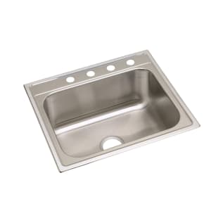 Elkay® DPC12522101 Dayton® Kitchen Sink, Satin, Rectangle Shape, 21 in L x 15-3/4 in W x 10 in D Bowl, 1 Faucet Holes, 25 in L x 22 in W x 10-1/4 in H, Top Mount, Stainless Steel