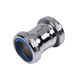 Dearborn® 793D-1 Double Slip Joint Connector, 1-1/2 x 2 in Nominal, 20 ga, Brass, Polished Chrome, Import