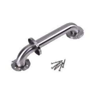 Dearborn® DB8912 Grab Bar, 1-1/2 in Dia x 12 in L, Satin, 304 Stainless Steel, Import