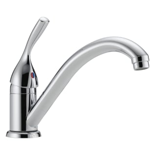 DELTA® 101-DST Classic Kitchen Faucet, 1.8 gpm Flow Rate, Swivel Spout, Polished Chrome, 1 Handles, Domestic