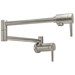 DELTA® 1165LF-SS Contemporary Pot Filler Faucet, 4 gpm Flow Rate, Swivel Spout, Brilliance® Stainless Steel, 2 Handles, Import