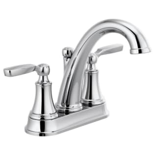DELTA® 2532LF-MPU Bathroom Faucet, Woodhurst™, Polished Chrome, 2 Handles, Metal Pop-Up Drain, 1.2 gpm
