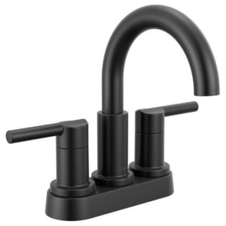 DELTA® 25749LF-BL Nicoli™ Two Handle Bathroom Faucet, Matte Black, 2 Handles, Push Pop-Up Drain, 1.2 gpm Flow Rate