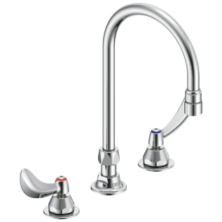 DELTA® 27C2924 Sink Faucet, Commercial, 1.5 gpm Flow Rate, 8 in Center, Gooseneck Spout, Polished Chrome, 2 Handles, Import