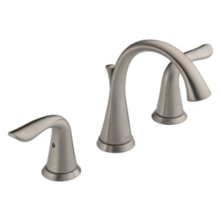 DELTA® 3538-SSMPU-DST Lahara® Widespread Lavatory Faucet, Commercial, 1.5 gpm Flow Rate, 3-5/8 in H Spout, 4 to 16 in Center, Stainless Steel, 2 Handles, Pop-Up Drain, Import