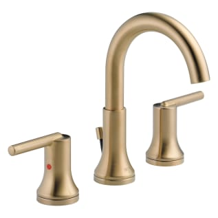 DELTA® 3559-CZMPU-DST Trinsic® Widespread Lavatory Faucet, Commercial, 1.5 gpm Flow Rate, 4-15/16 in H Spout, 4 to 16 in Center, Brilliance® Champagne Bronze, 2 Handles, Pop-Up Drain, Domestic