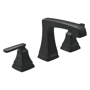 DELTA® 3564-BLMPU-DST Ashlyn® Widespread Lavatory Faucet, Commercial/Residential, 1.2 gpm Flow Rate, 4-1/8 in H Spout, 4-1/2 to 16 in Center, Matte Black, 2 Handles, Pop-Up Drain, Domestic